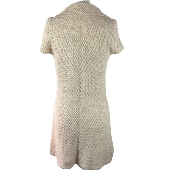 St. Ambecco Italian Wool Blend Long Cream Sweater, Medium - Picture 6 of 9